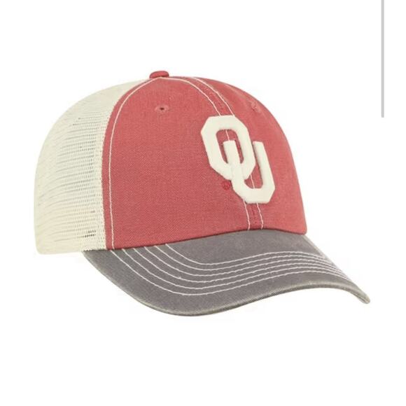 NWT Oklahoma Sooners Top of the World Offroad Trucker Adjustable Hat - Crimson - Picture 1 of 4